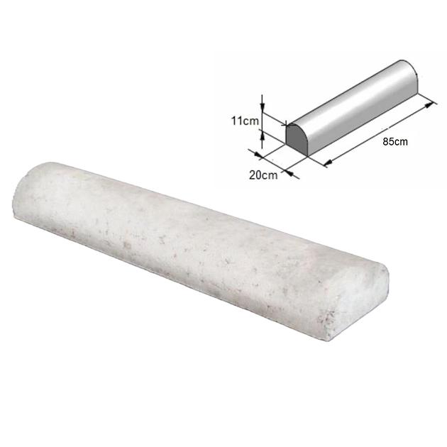 Plakband varkensrug 20x11x85 cm 2 kanten recht Wit