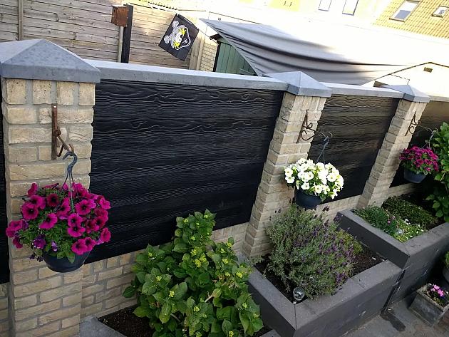 muurafdekb vlak 15x100x5 zwart beton