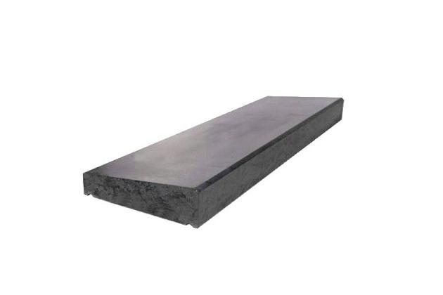 muurafdekb 1 zijdig 33x100x10/6 zwart beton