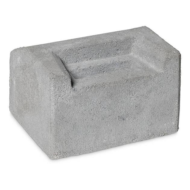 Sluitblok Hek 30x25x18 cm grijs