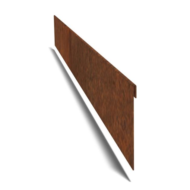 Cortenstaal kantopsluiting geplet 150x0,4x23 cm