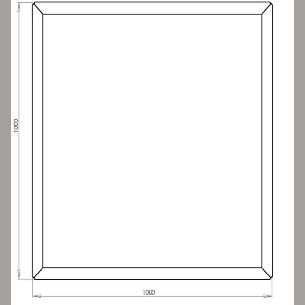 Cortenstaal vierkante plantenbak Miami 100x100x40 cm met bodemplaat