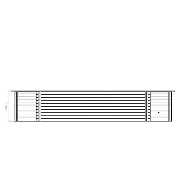 Luxe houten zwembad Playa Porto Marie 727x396x138 cm