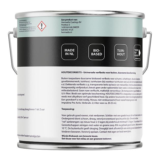 Houtdecorbeits Dekkend Zandgeel - 2500 ml