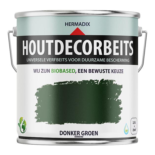 Houtdecorbeits Dekkend Donker Groen - 2500 ml