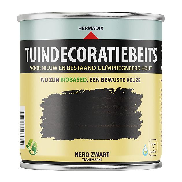 Tuindecoratiebeits Nero Zwart Transparant  - 750 ml