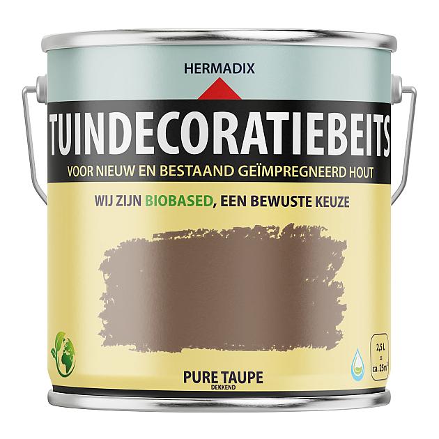 Tuindecoratiebeits Pure Taupe Dekkend - 2500 ml