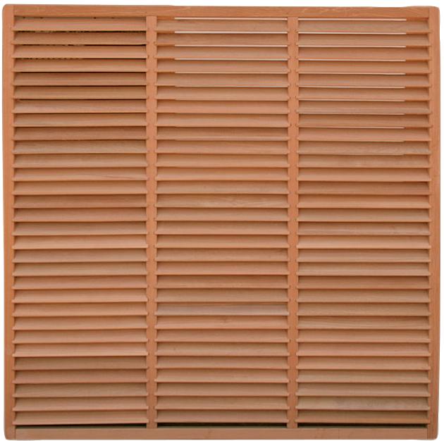 Hardhouten Lamellenscherm Louvre 180x180 cm