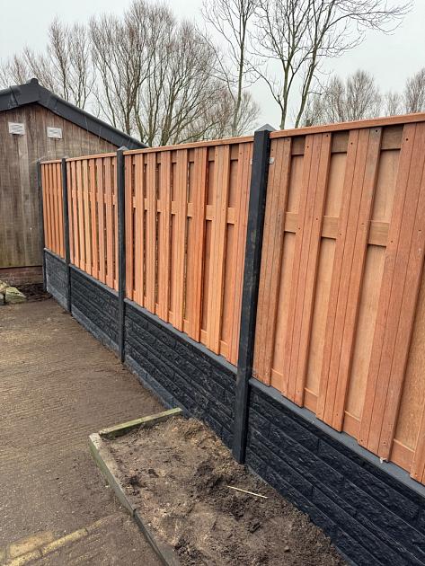 Hardhouten Tuinscherm Recht Verticaal 180x130 cm