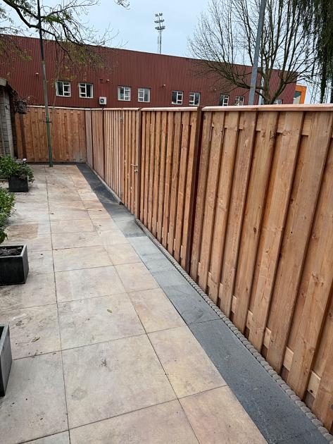 Hardhouten Geschaafde paal 8,5x8,5x300 cm