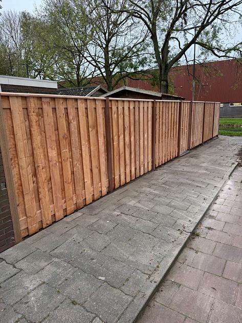 Hardhouten Geschaafde paal 8,5x8,5x300 cm