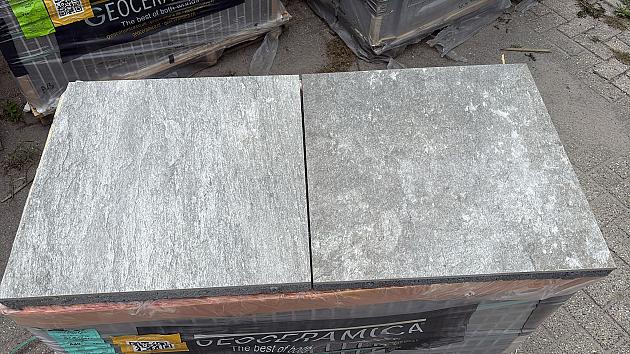 Restpartij Almere: 42m2 Actietegel Keramiek op Beton Casa Natura 60x60x4 cm Grigio