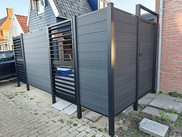 Fortis Flex shutter paneel kantelbaar aluminium 1 m. x 1,8 m. (bxh)