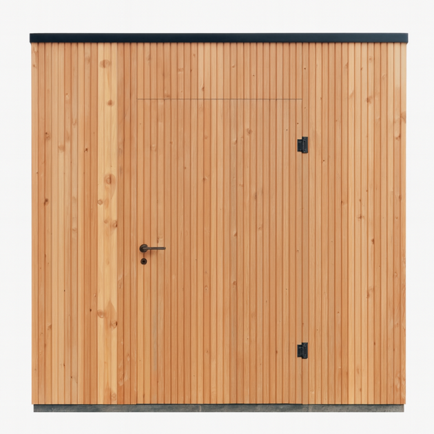 JWOODS Berging 144x196 cm, Geschaafd met verticaal triple rabat naturel