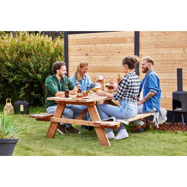 Stapelset blokhutprofiel (13x) Red Class 2,8x14,5x180 cm