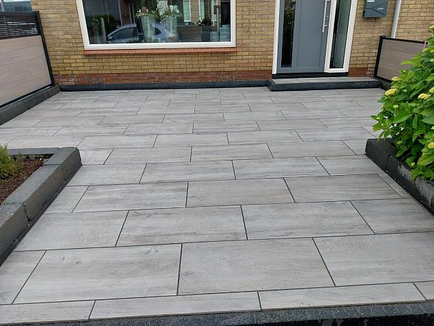 Outletpartij Actietegel keramiek op beton 40x80x4 cm Ruby Silver