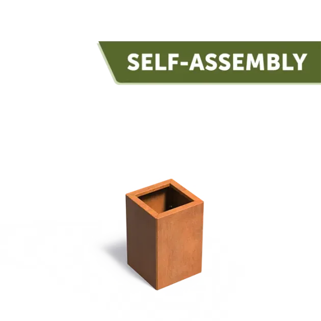 Plantenbak Carrez Connect zonder bodem cortenstaal 40x40x60 cm