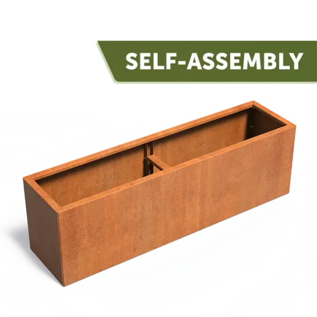 Plantenbak Carrez Connect zonder bodem cortenstaal 200x50x60 cm