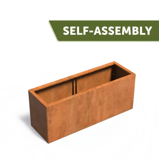 Plantenbak Carrez Connect zonder bodem cortenstaal 150x50x60 cm