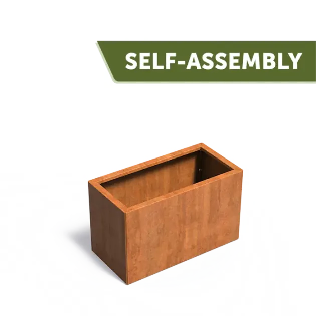 Plantenbak Carrez Connect zonder bodem cortenstaal 100x50x60 cm