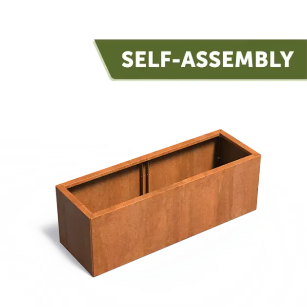 Plantenbak Carrez Connect zonder bodem cortenstaal 150x50x50 cm