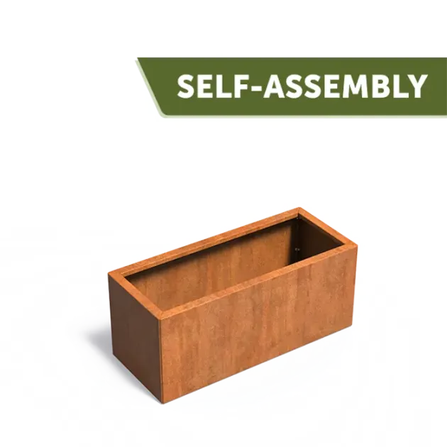 Plantenbak Carrez Connect zonder bodem cortenstaal 120x50x50 cm