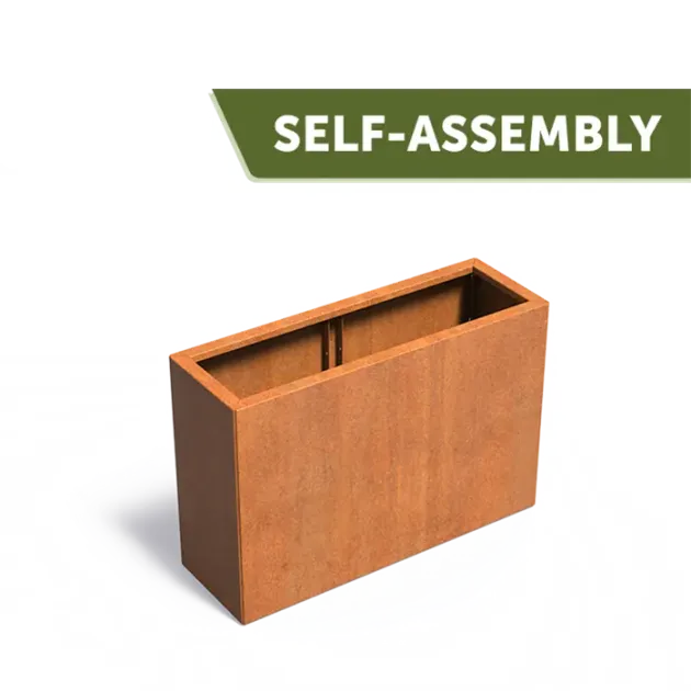 Plantenbak Carrez Connect zonder bodem cortenstaal 120x40x80 cm