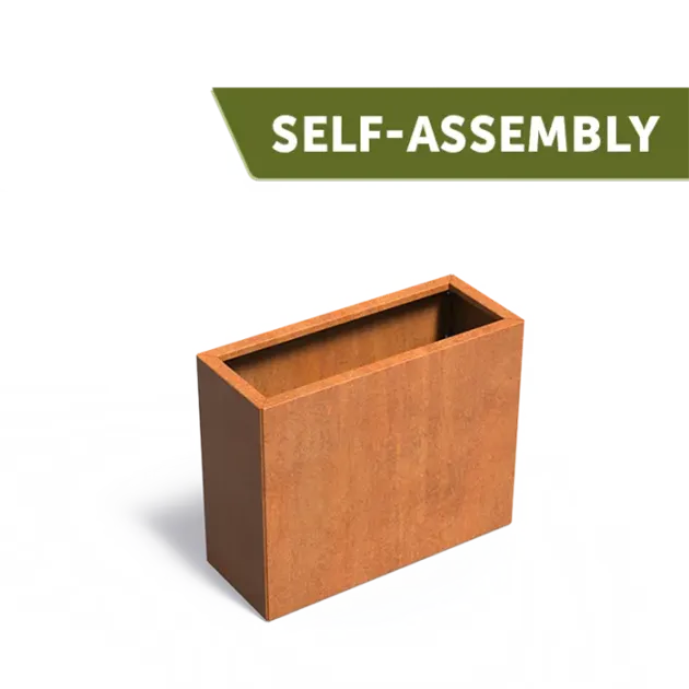 Plantenbak Carrez Connect zonder bodem cortenstaal 100x40x80 cm