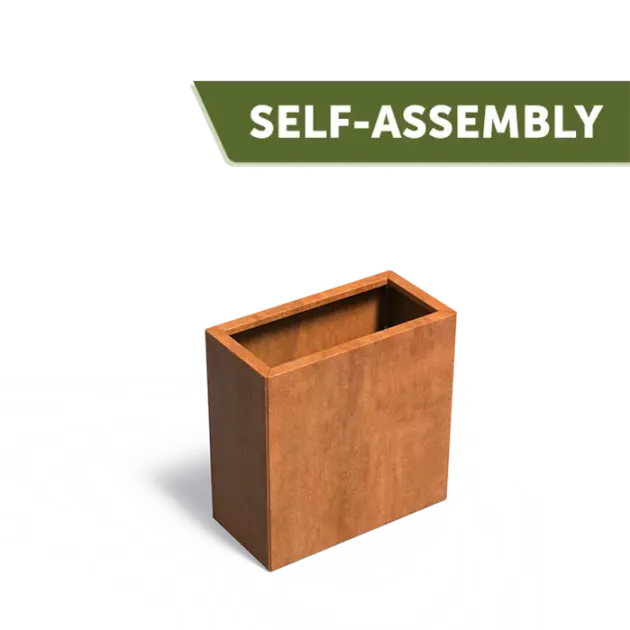 Plantenbak Carrez Connect zonder bodem cortenstaal 80x40x80 cm