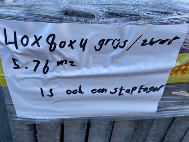 Restpartij Schagen: 4,16m2 Plus Soft Comfort 40x80x4 cm Grijs/Zwart