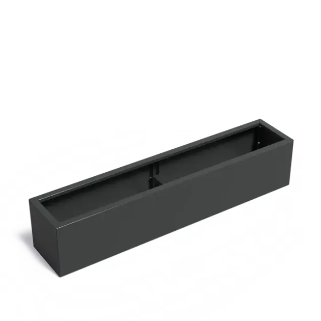 Plantenbak Carrez Connect zonder bodem gecoat staal 200x40x40 cm