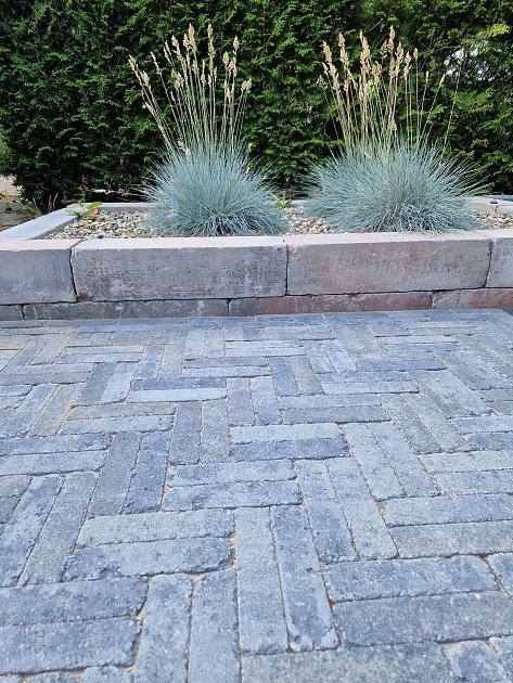 Stonique Trommel Waalformaat 5x20x7 cm Grijs/Zwart