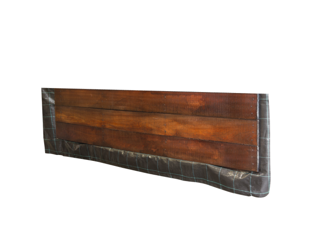 Hardhout Beschoeiingsschot 40mm 60x200 cm