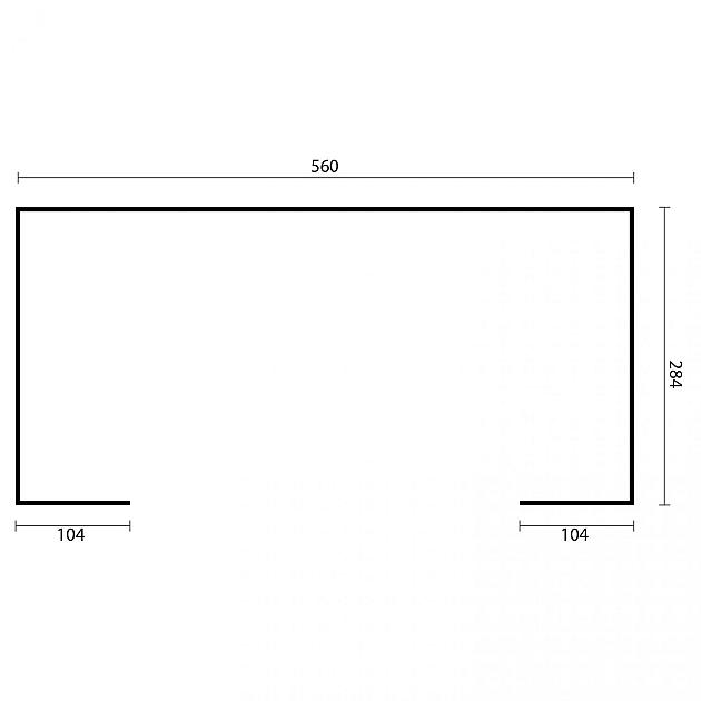 Paviljoen Kristina grijs geïmpregneerd geschaafd grenen 560x284x264 cm (excl dakbedekking)