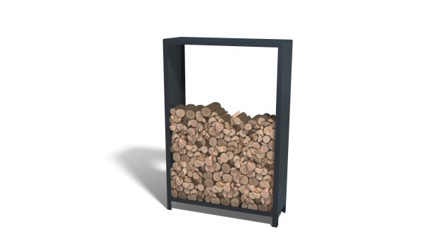 Houtopslag Indiana staal 120x40x180 cm antraciet grijs (RAL7016)