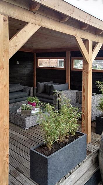 JWOODS Buitenverblijf 600x370 cm, Geschaafd