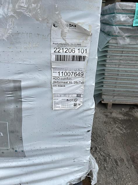 Restpartij Almere circa 10.5m2 H2o Dikformaat XL 28x7x8 cm Black