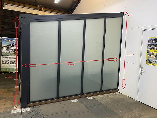 Showroom Model Zwanenburg: Aluxe Topline Veranda 500cm x 350cm INCL. Vlonder