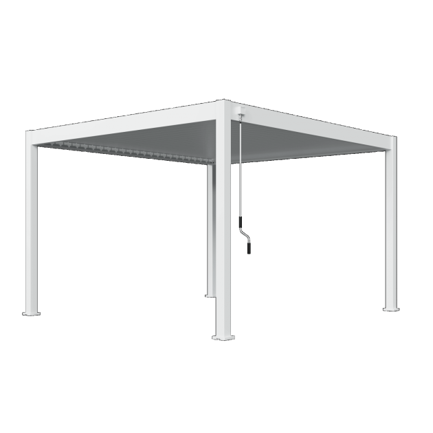 Shuttershade Aluminium Pergola 360x400x255cm White RAL 9016 Vrijstaand
