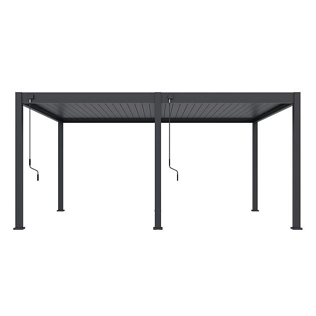 Shuttershade Aluminium Pergola 360x530x255cm Charcoal RAL 7015 Vrijstaand