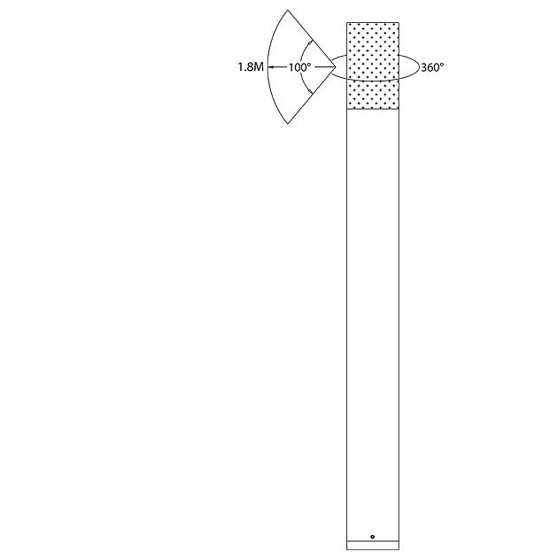 Outdoorpro+ Staande Lamp Lapas Blanco Groot