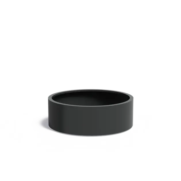 Plantenbak Circum met wielen aluminium Ø120x40 cm