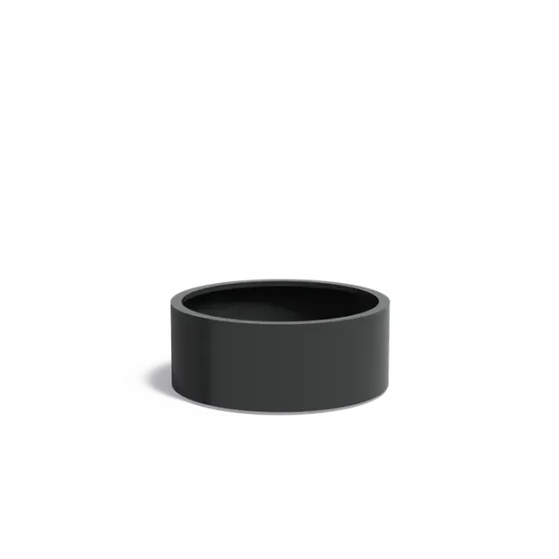 Plantenbak Circum met wielen aluminium Ø100x40 cm