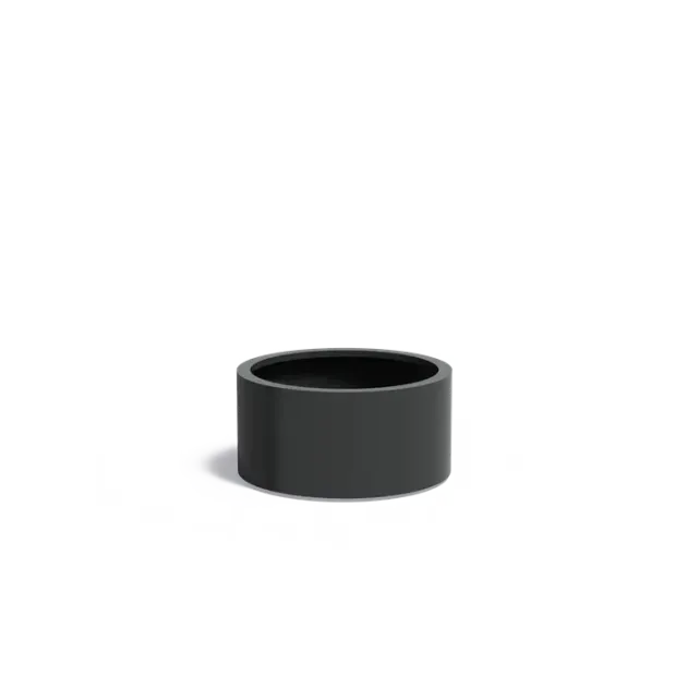 Plantenbak Circum met wielen aluminium Ø80x40 cm