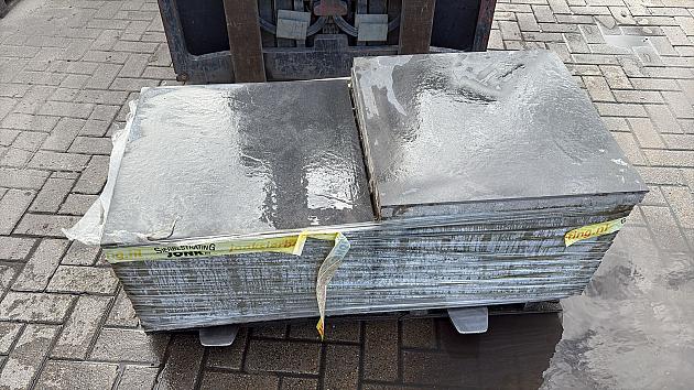 Restpartij Almere: ca. 7.19m2 Cerasun Black Slate 60x60x4 cm Mustang