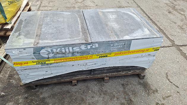 Restpartij Schagen: 17,24m2 H2O Comfort Square 60x60x4 cm Nero/Grey