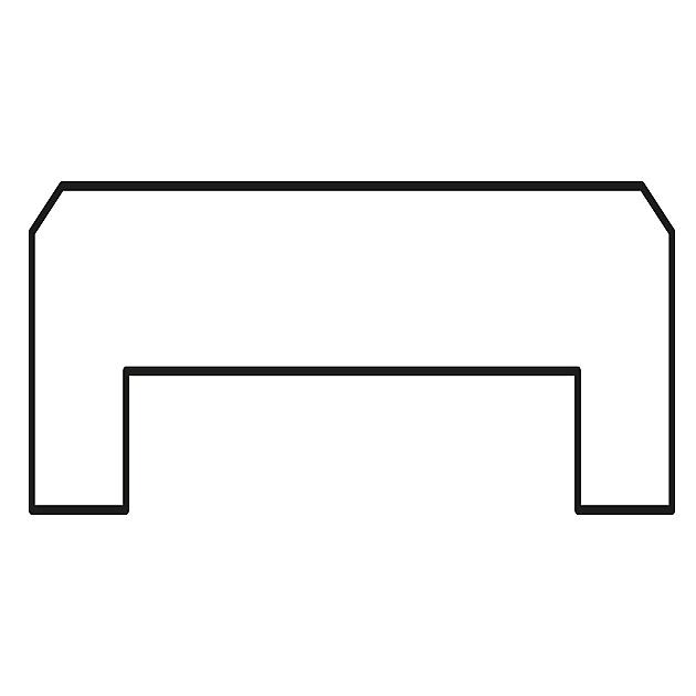 Douglas Geschaafde Afdekkap  2,8 x 8,5 x 180 cm (plat)