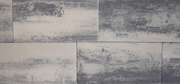 Patio Square 40x80x5 cm Nero/Grey