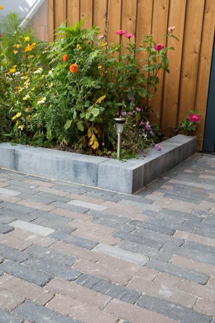 Linia Palissade 60x15x15 cm Strak Grijs/Antraciet gemeleerd