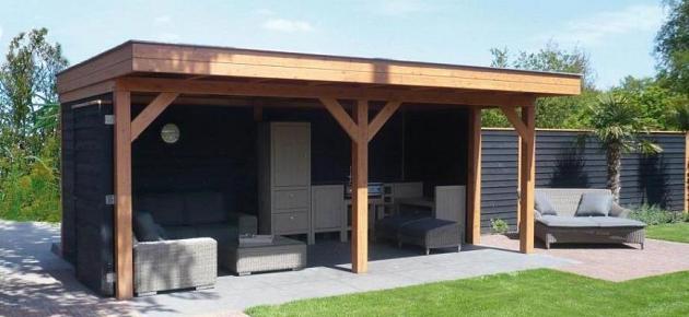 JWOODS Buitenverblijf 700x300 cm, Geschaafd